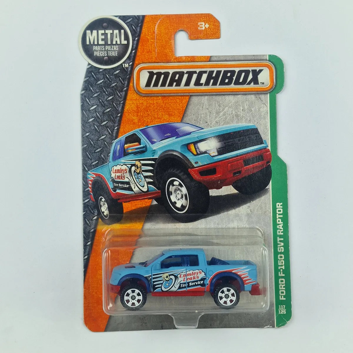 MatchBox Ford F-150 SVY Raptor Blue