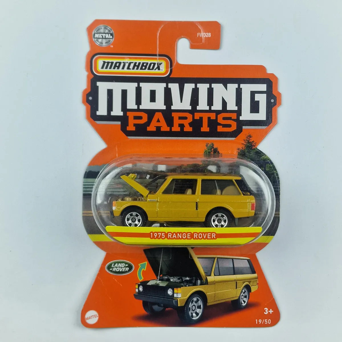 MatchBox Moving Parts 1975 Range Rover Yellow