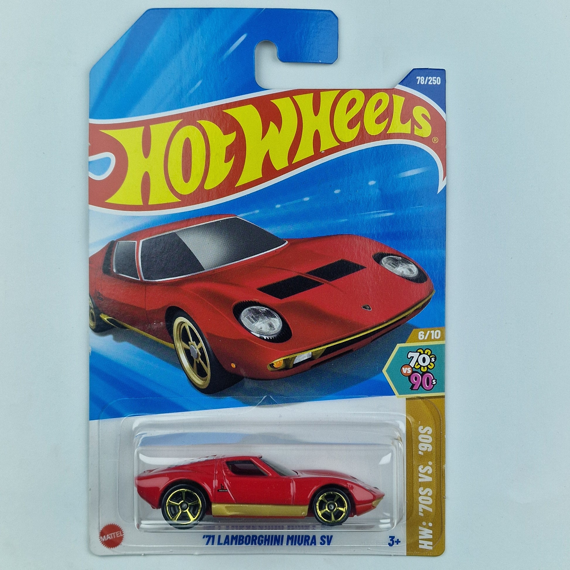 Hot Wheels 71 Lamborghini Miura SV Red