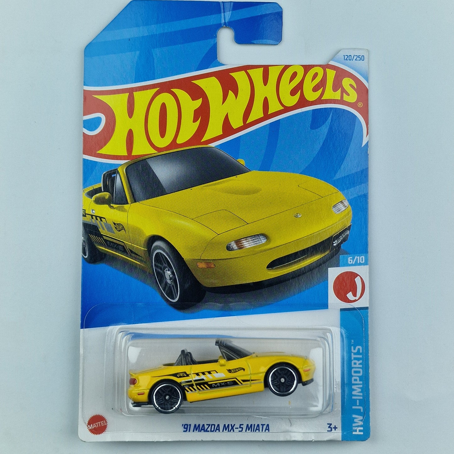 Hot Wheels 91 Mazda MX-5 Miata Yellow