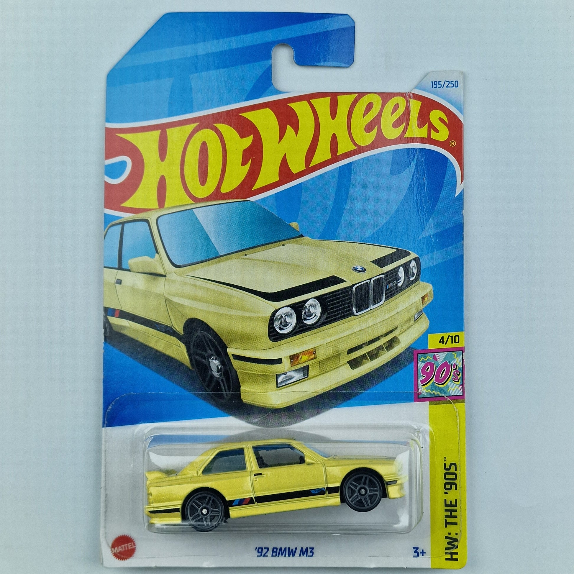 Hot Wheels 92 BMW M3 Yellow