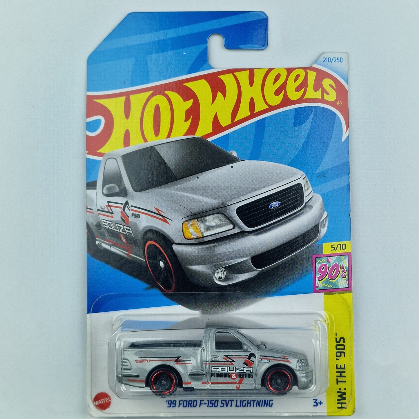 Hot Wheels 99 Ford F-150 SVT Lightning Silver