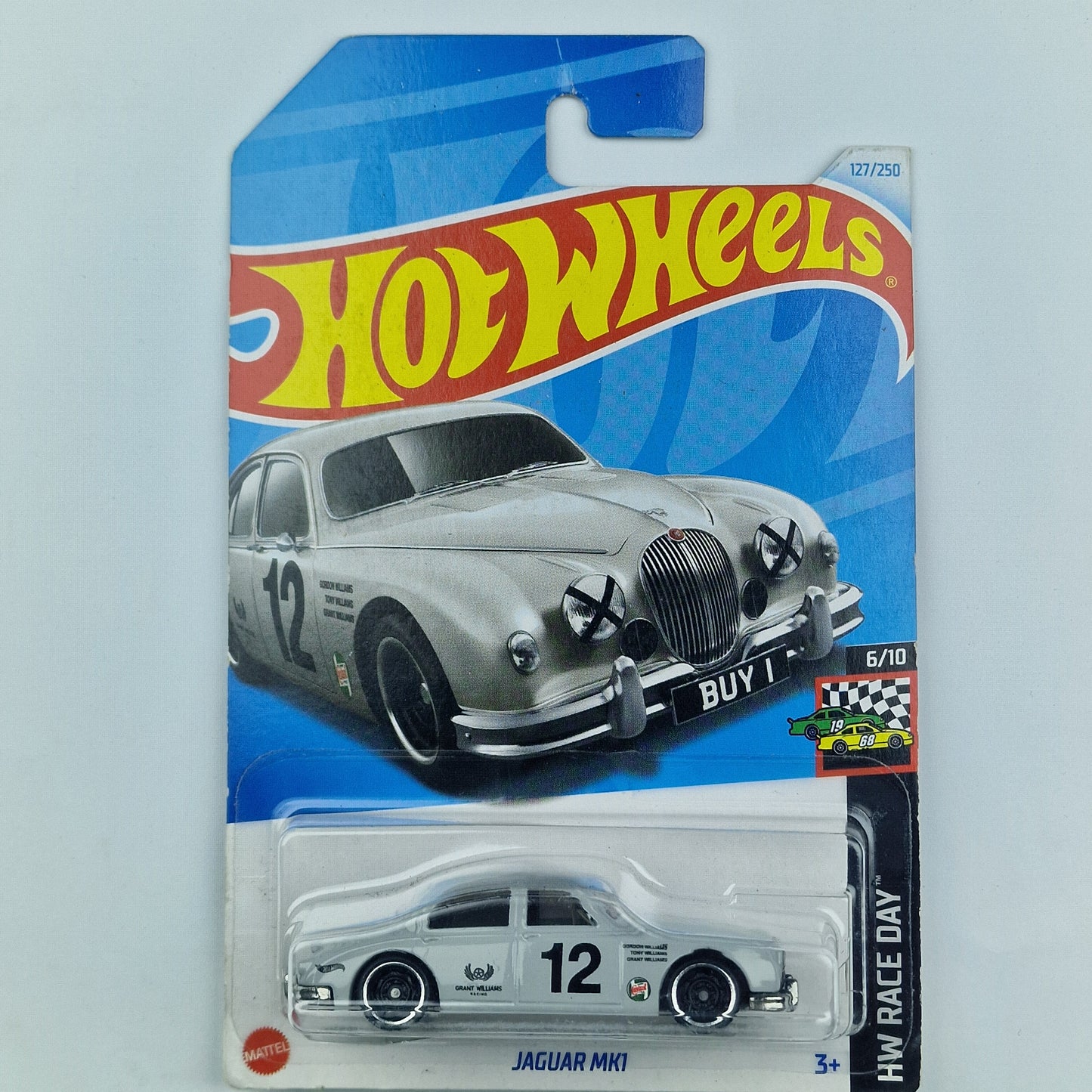 Hot Wheels Jaguar Mk1 Grey