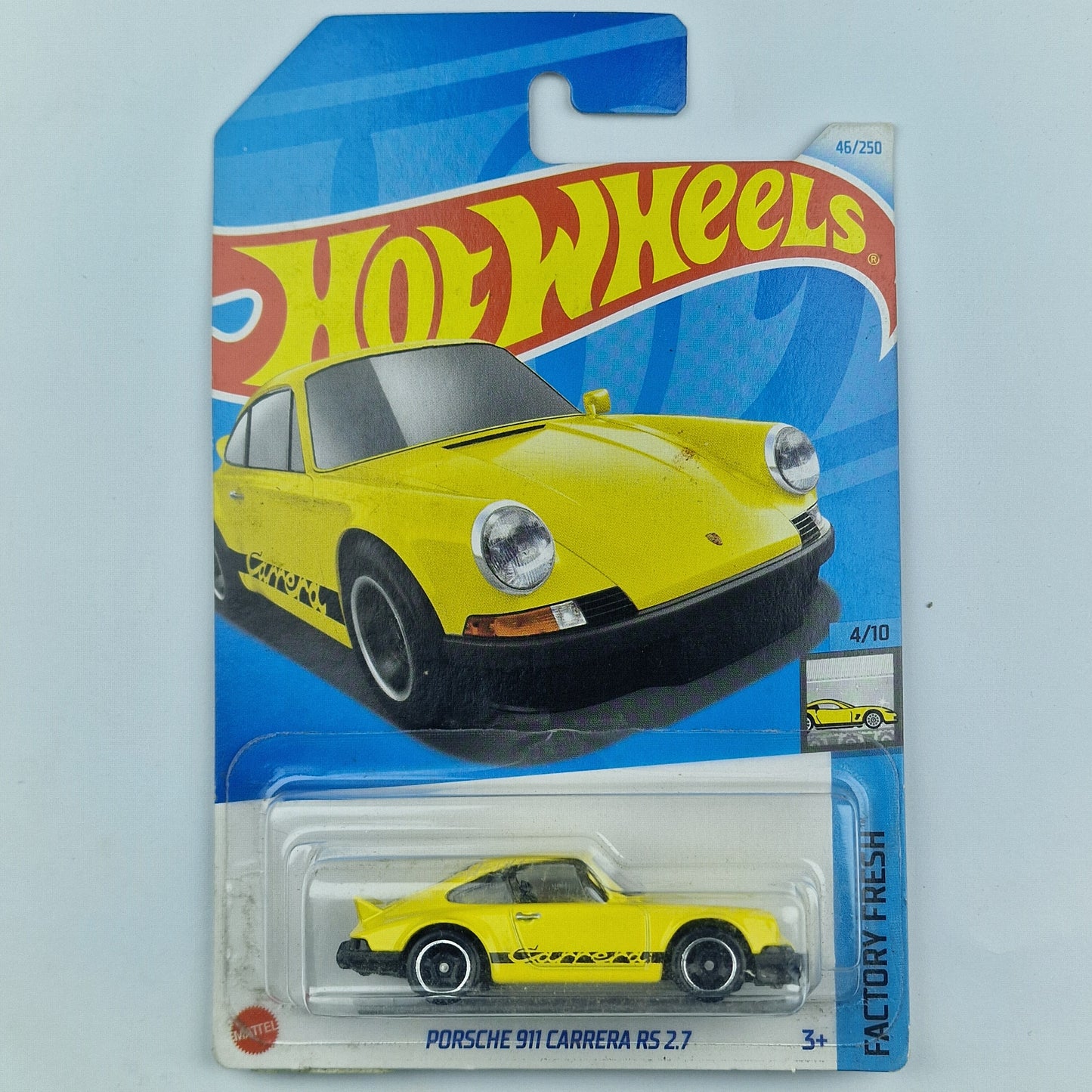 Hot Wheels PORSCHE 911 CARRERA RS 2.7 Yellow