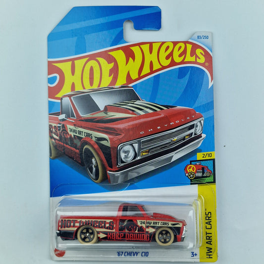 Hot Wheels 67 Chevy C10 Red