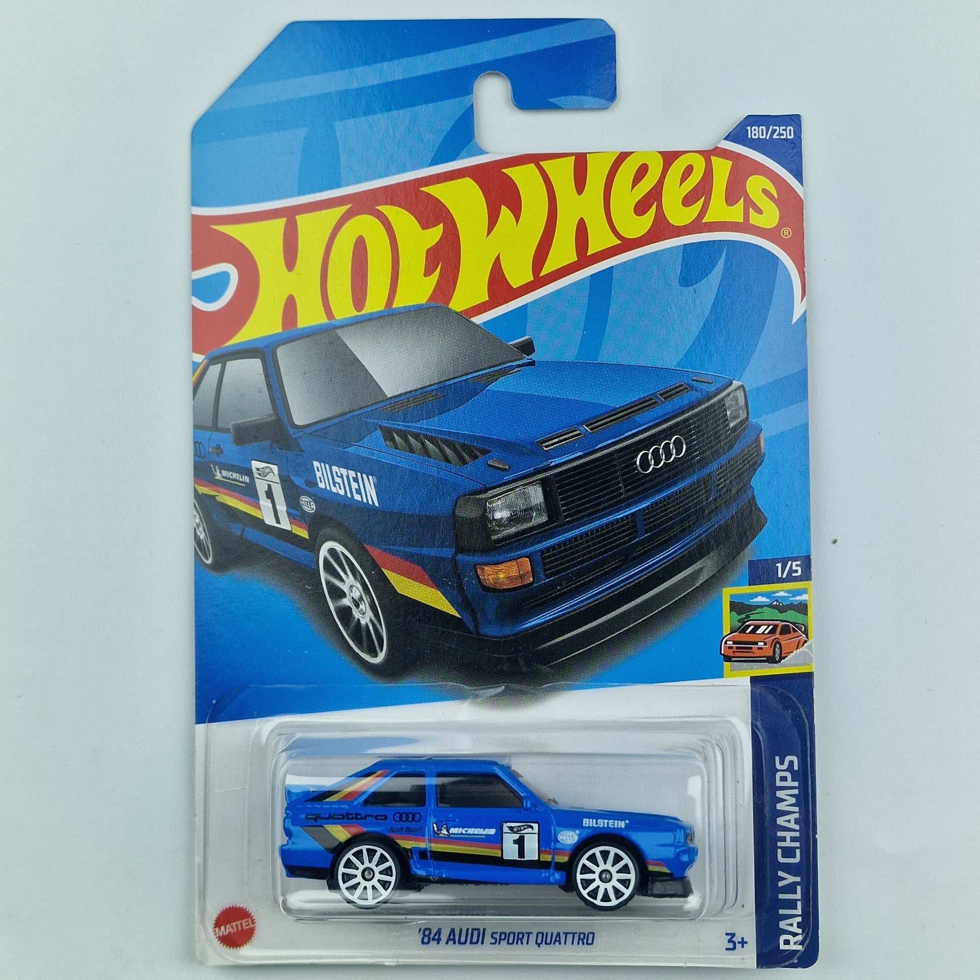 Hot Wheels 84 AUDI SPORT QUATTRO Blue