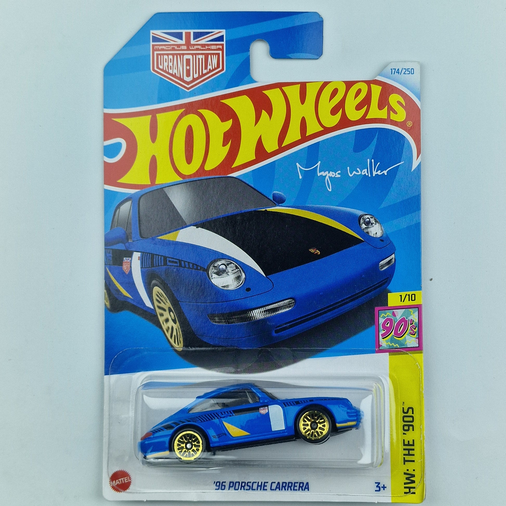 Hot Wheels 96 Porsche Carrera Blue
