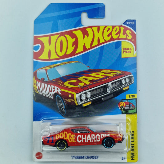 Hot Wheels 71 Dodge Charger Red