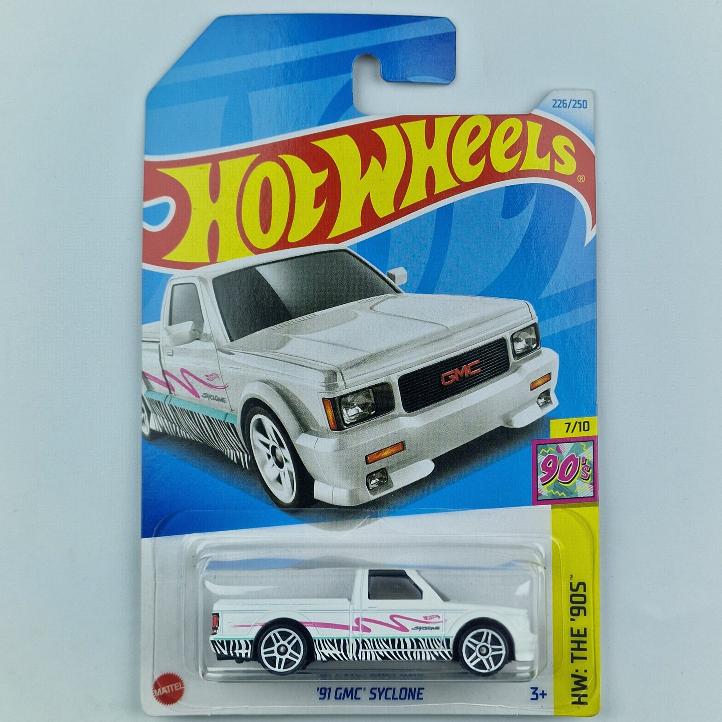 Hot Wheels 91 GMC SYCLONE White