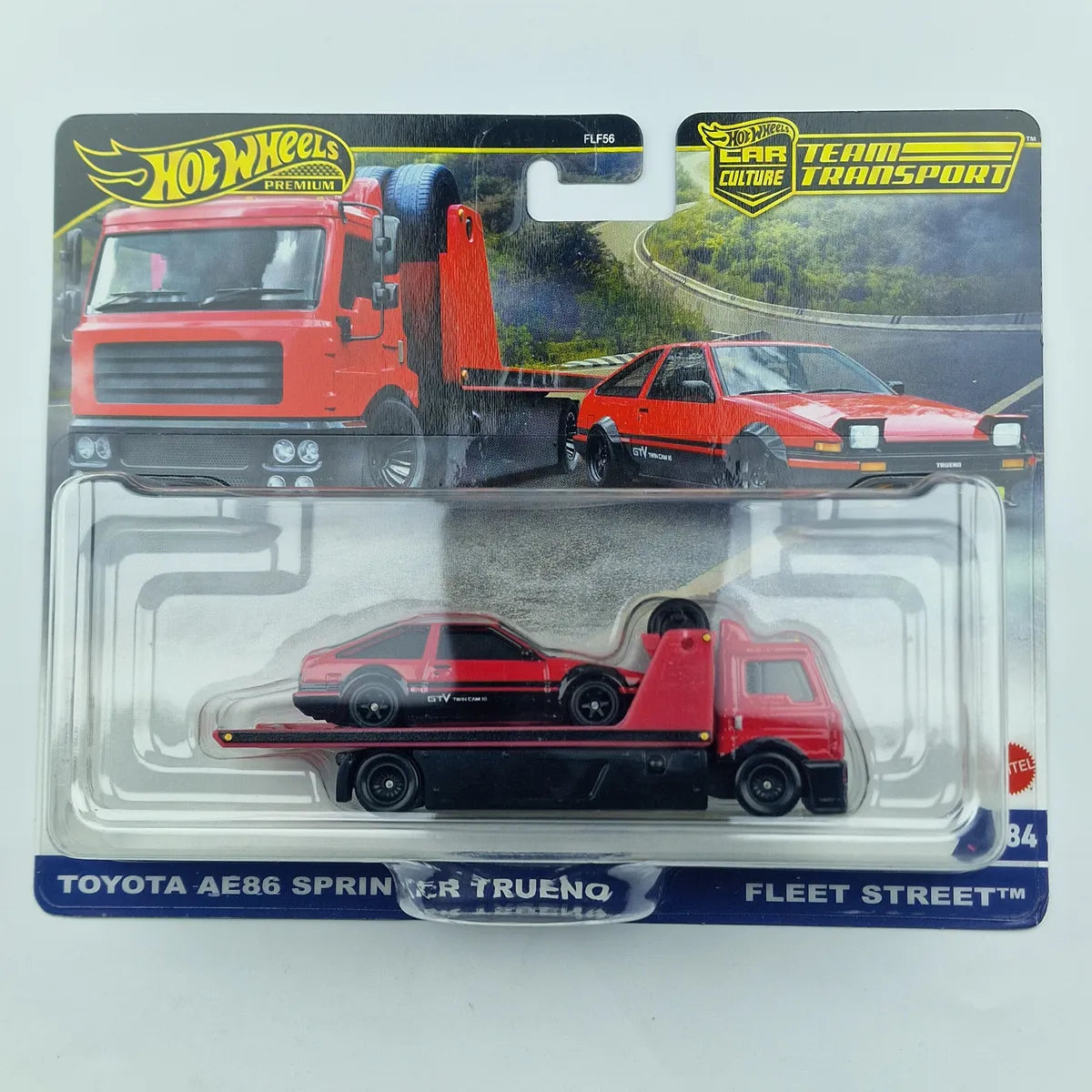 Hot Wheels Premium Team Transport Toyota AE86 Sprinter Trueno Red
