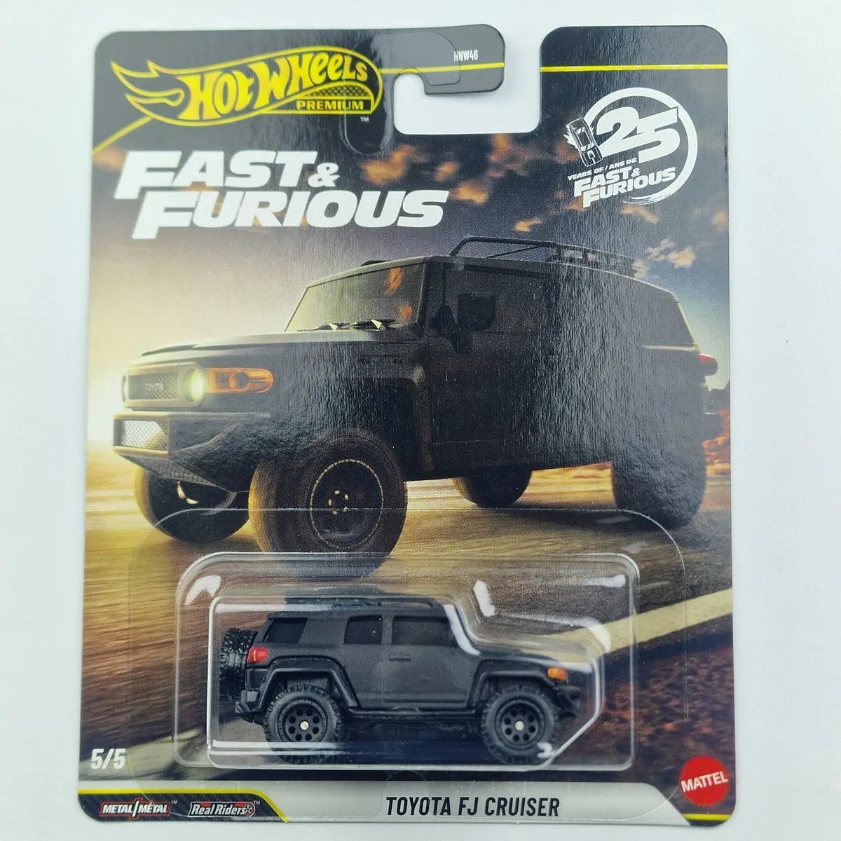 Hot Wheels Premium Toyota FJ Cruiser Fast and Furious Black