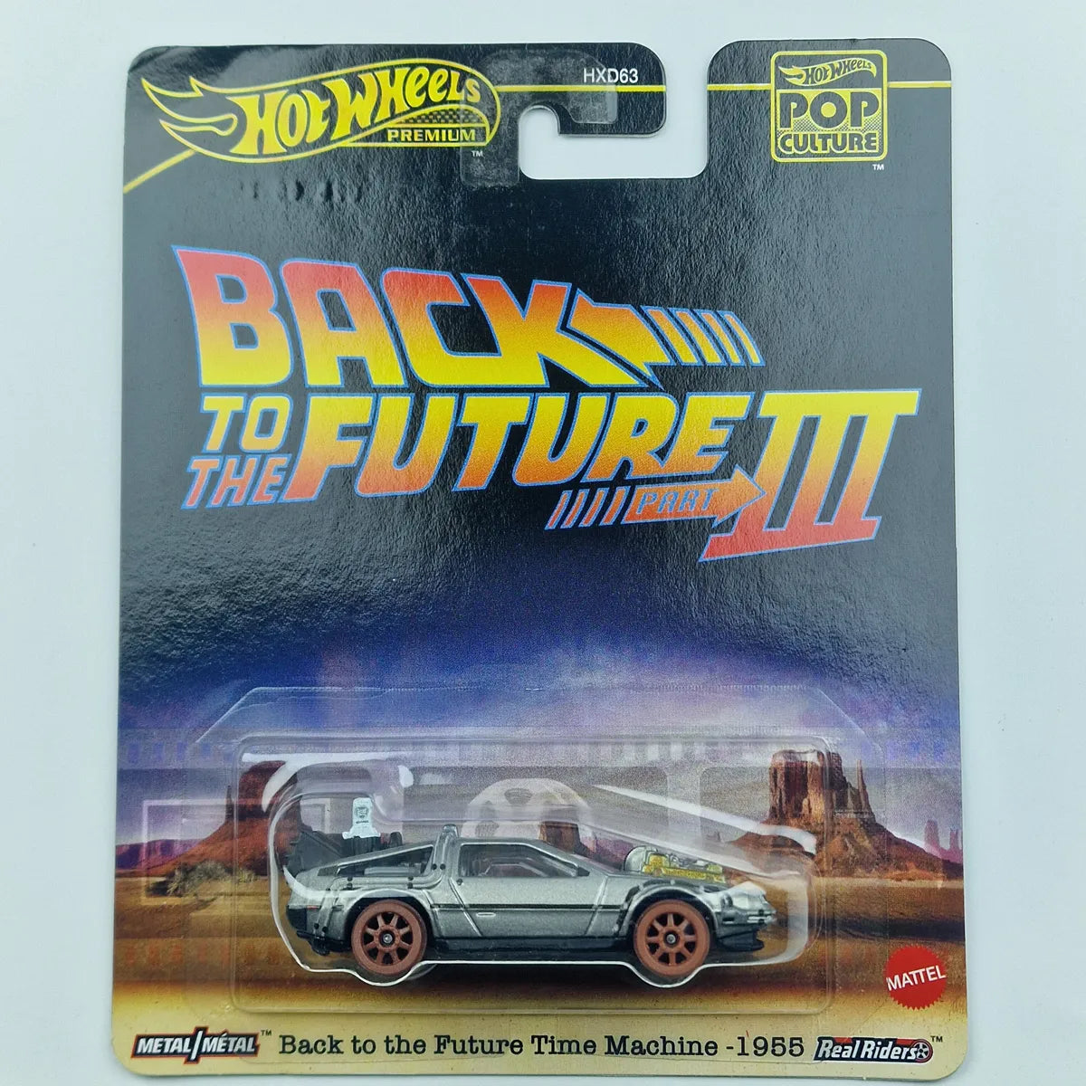 Hot Wheels Premium Back To The Future Time Machine - 1995