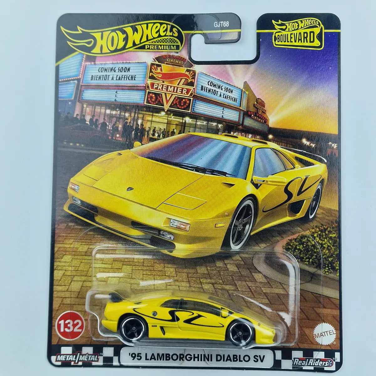 Hot Wheels Premium 95 Lamborghini Diablo SV Yellow