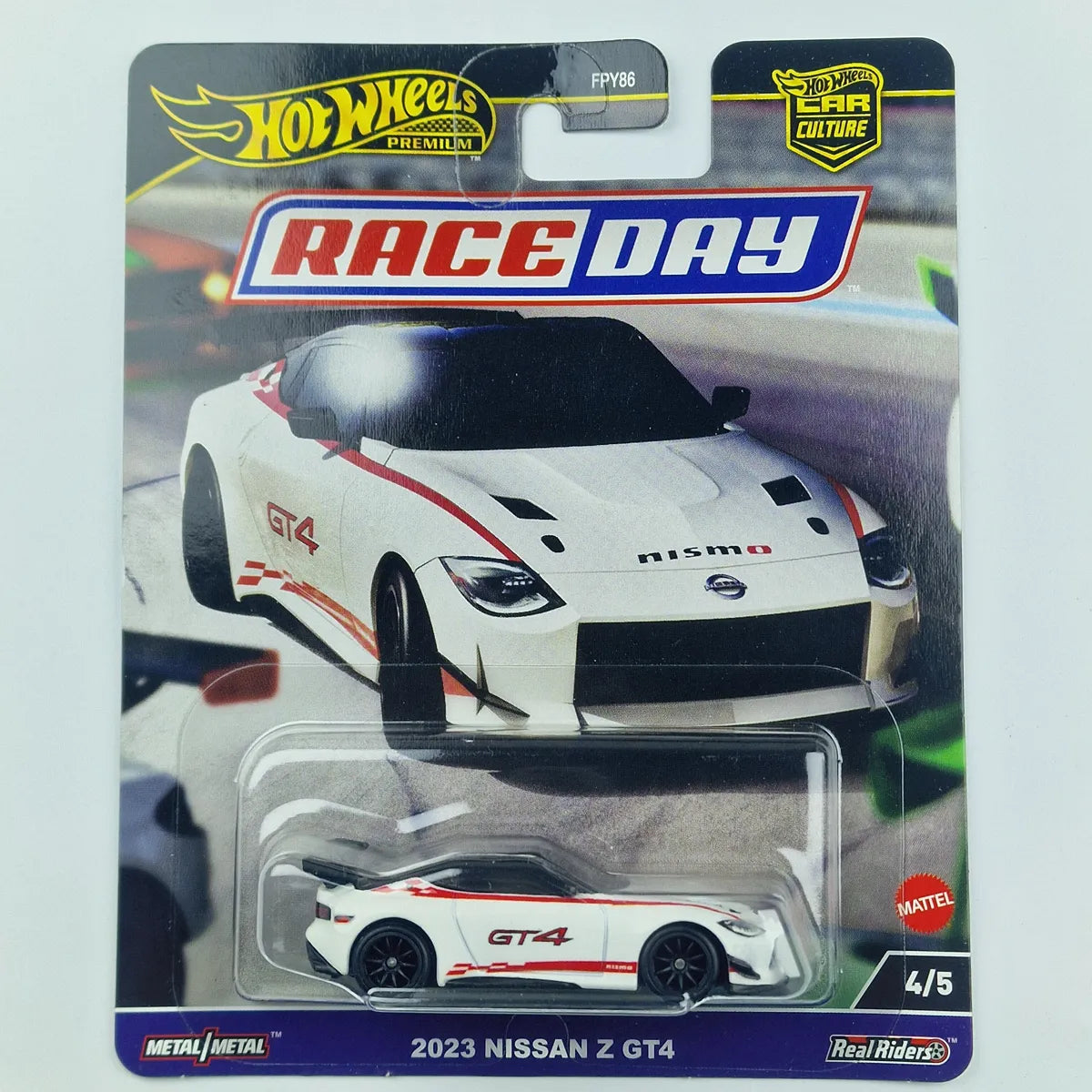 Hot Wheels Premium 2023 Nissan Z GT4 White
