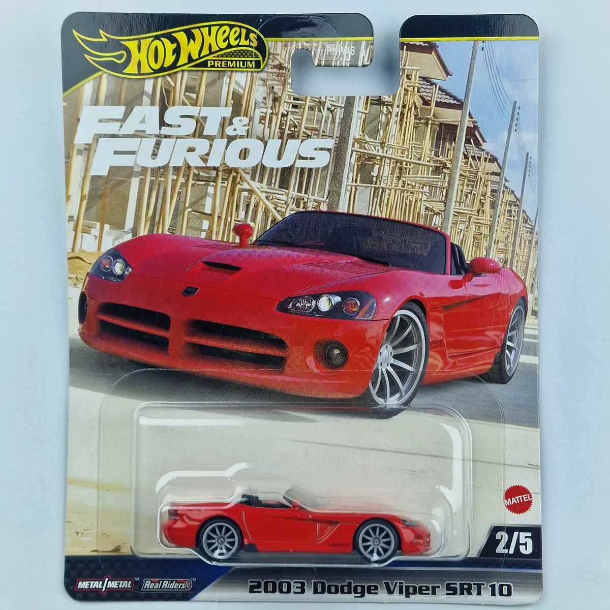 Hot Wheels Premium 2003 Dodge Viper SRT10 Fast and Furious Red