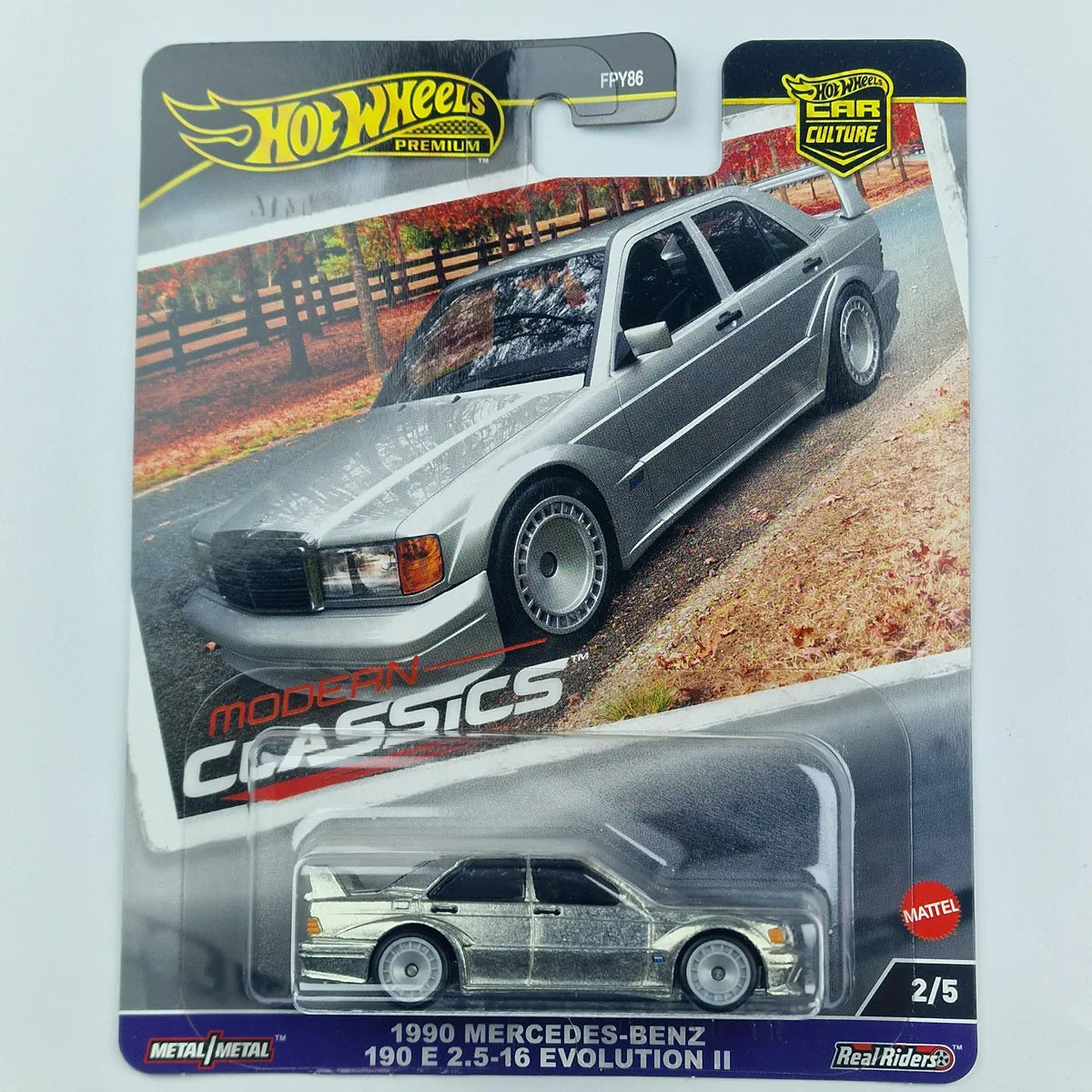 Hot Wheels Premium 1990 Mercedes-Benz 190 E 2.5-16 Evolution II