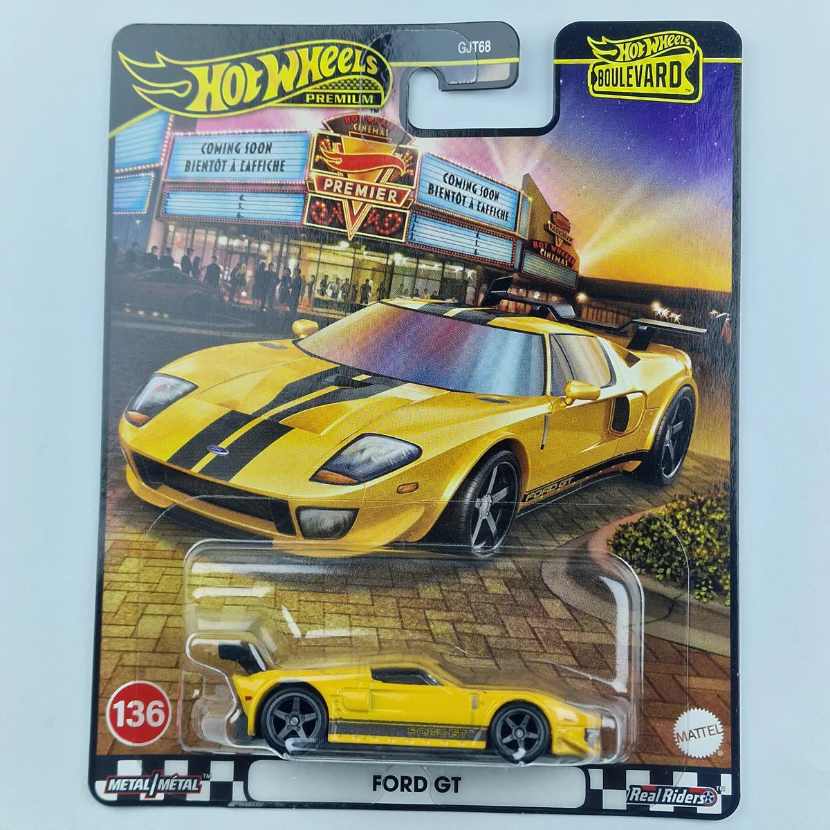 Hot Wheels Premium Ford GT Yellow