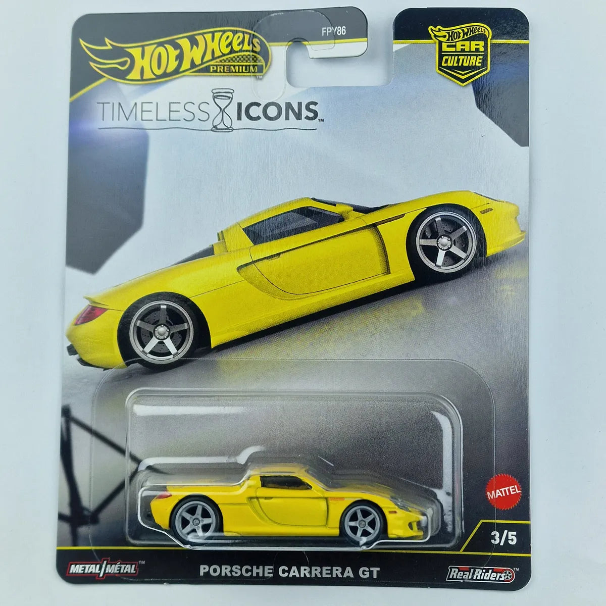 Hot Wheels Premium Porsche Carrera GT Yellow