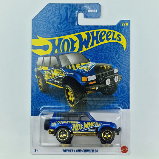 Hot Wheels Toyota Land Cruiser 80 58th Anniversary Blue