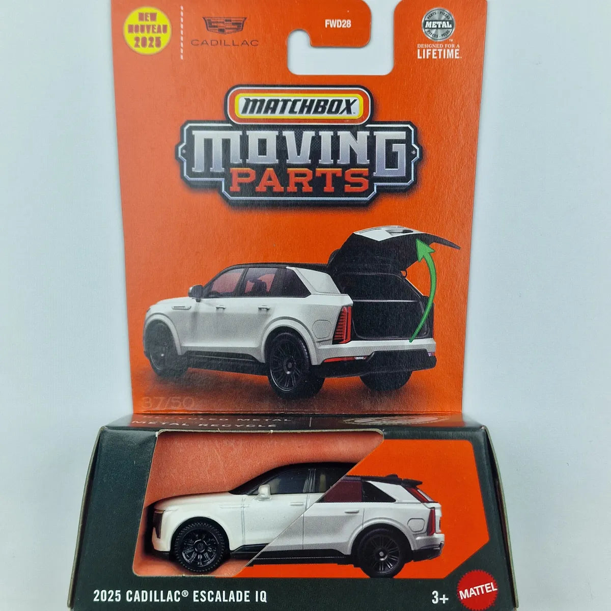 MatchBox Moving Parts 2025 Cadillac Escalade IQ White