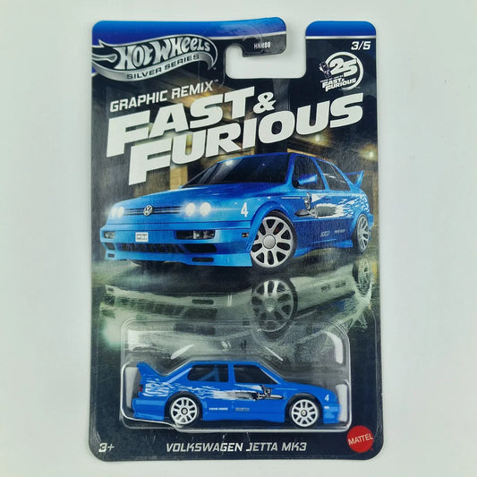 Hot Wheels Silver Series Fast and Furious Volkswagen Jetta MK3 Blue