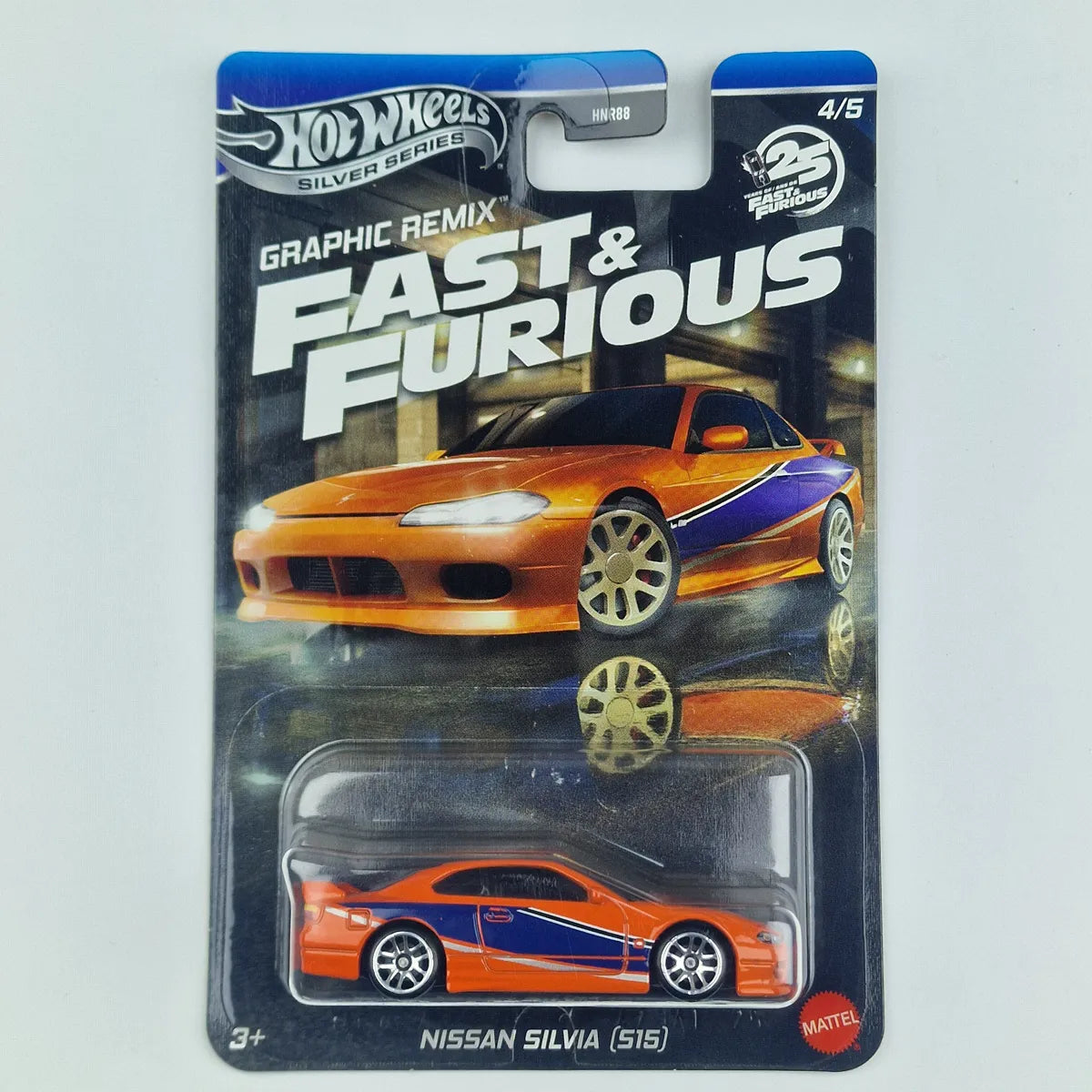 Hot Wheels Silver Series Fast and Furious Nissan Silvia S15 Orange