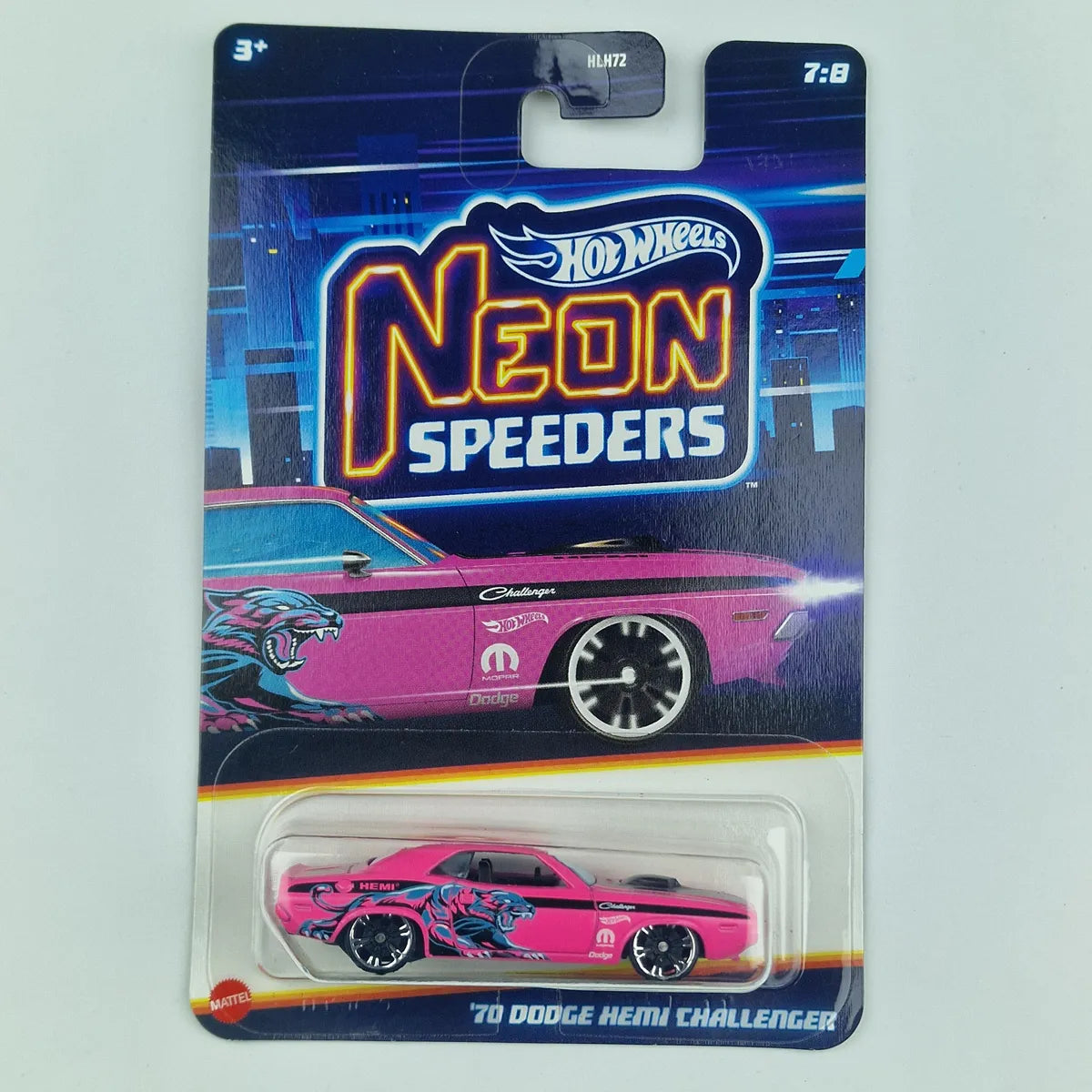 Hot Wheels Neon Speeders 70 Dodge Hemi Challenger Pink