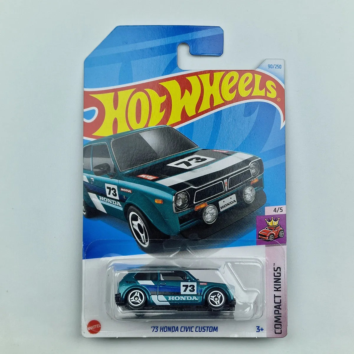 Hot Wheels 73 Honda Civic Custom Zinc Color