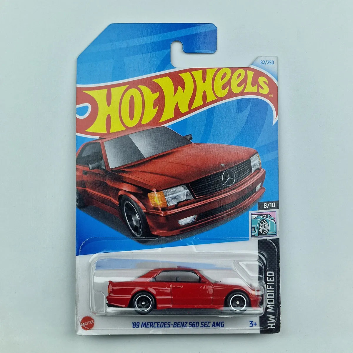 Hot Wheels 89 Mercedes-Benz 560 Sec AMG Red