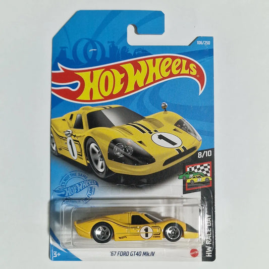 Hot Wheels 67 Ford GT40 Mk.IV Yellow
