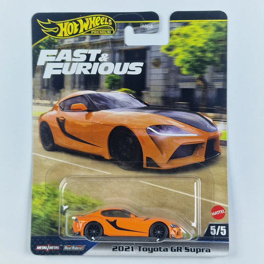 Hot Wheels Premium Fast and Furious 2021 Toyota GR Supra orange