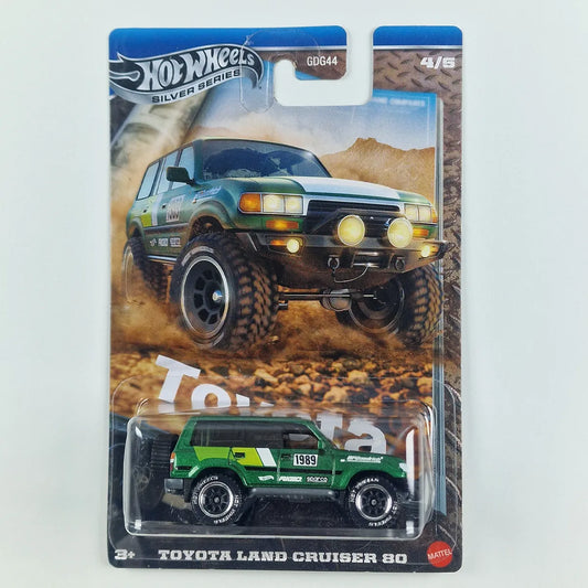 Hot Wheels Silver Series Toyota Land Cruiser 80 Green