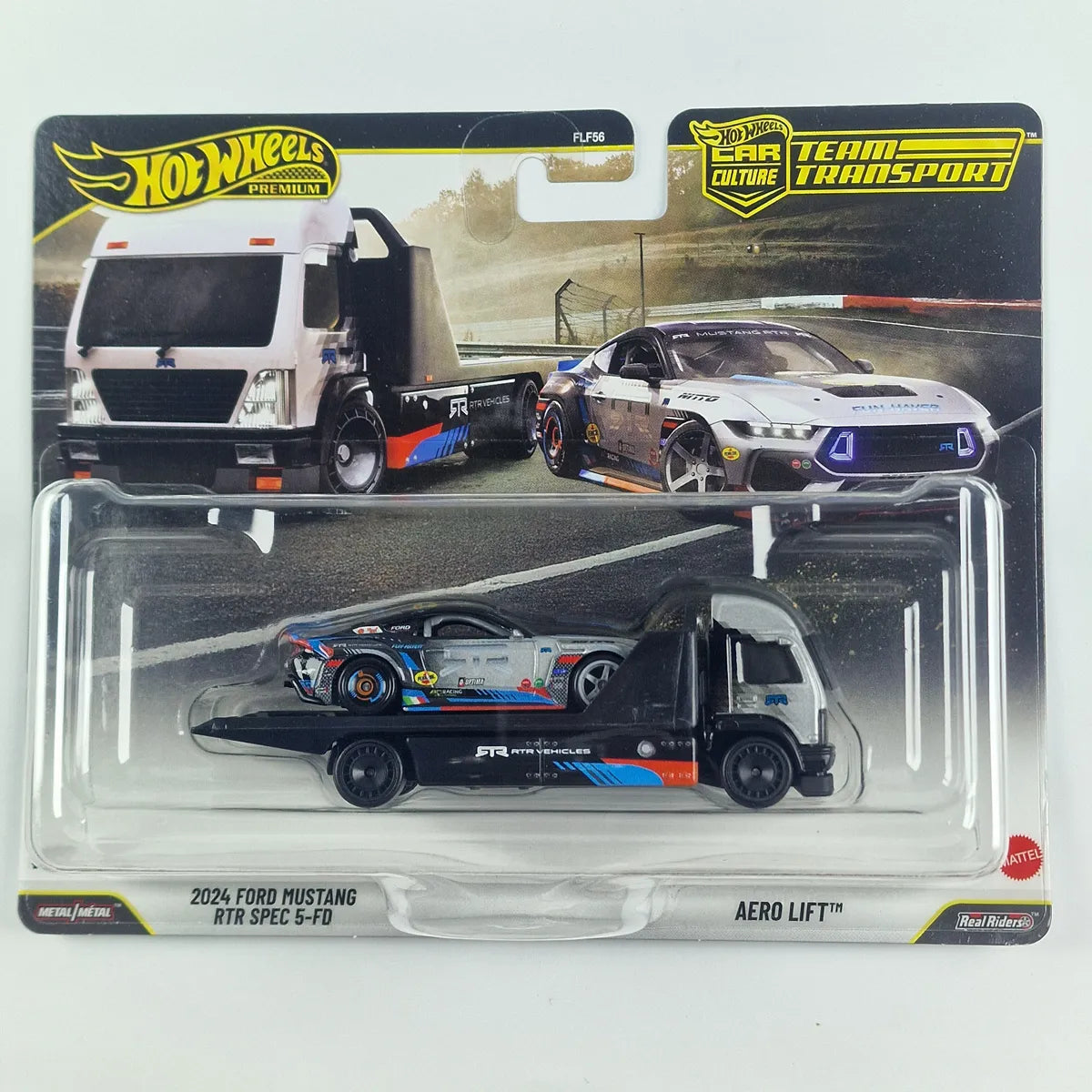 Hot Wheels Premium Team Transport 2024 Ford Mustang RTR SPEC 5-FD