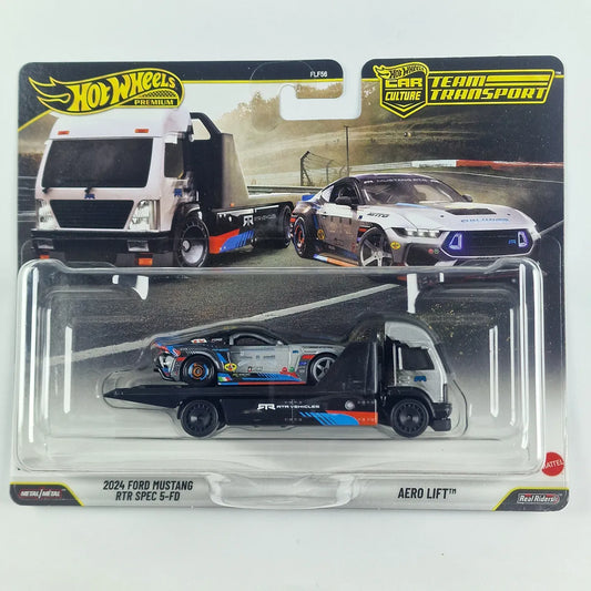 Hot Wheels Premium Team Transport 2024 Ford Mustang RTR SPEC 5-FD