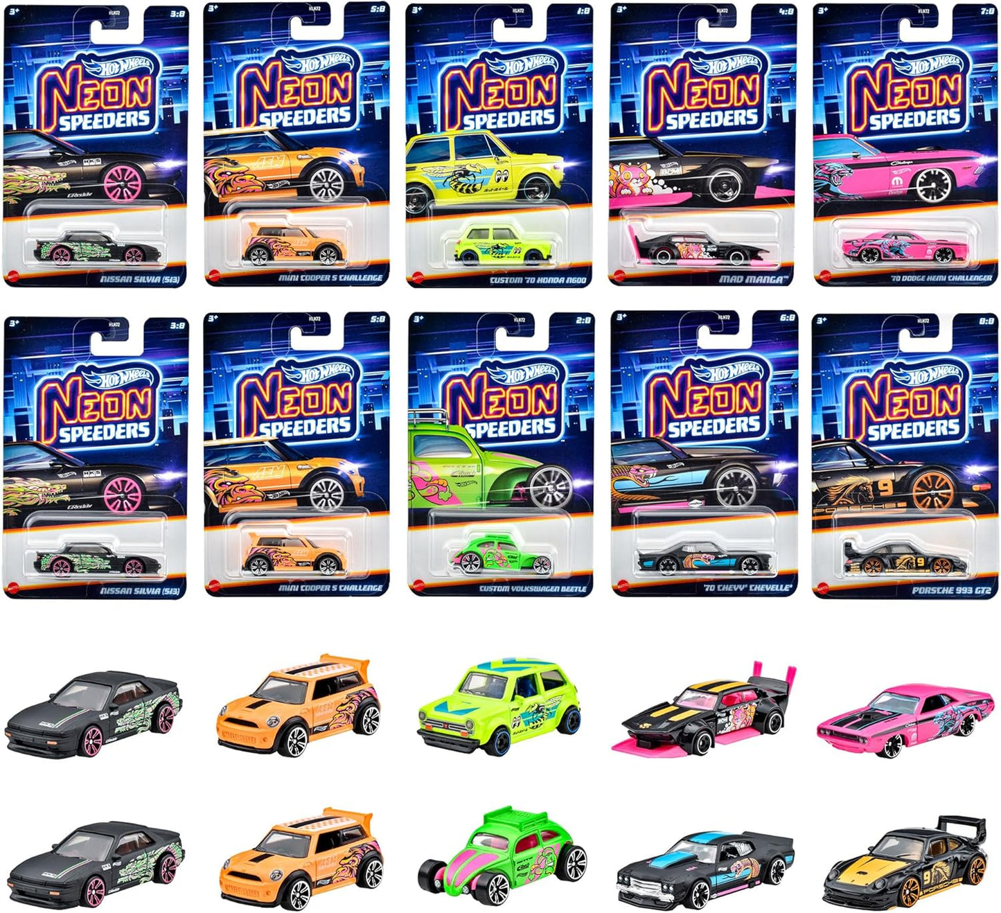 Hot Wheels Neon Speeders 986D-HLH72